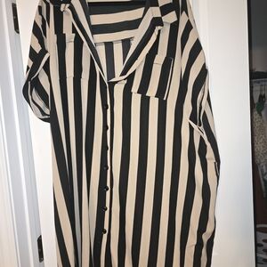 New Look Black and Tan Shear Dress